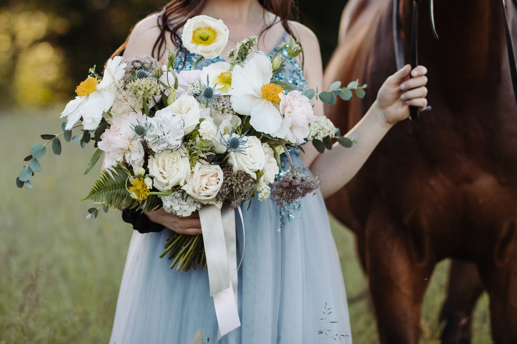 Boho-Themed Bouquet For Summer Photoshoot