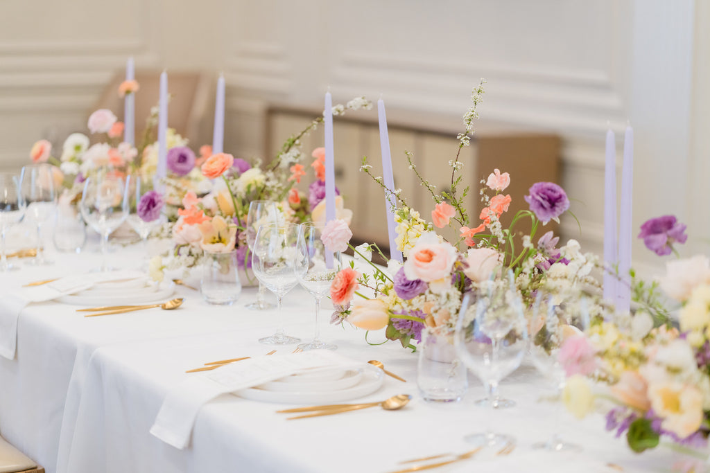 Pastels and Pops of Jewel Tones: Editorial Shoot at Hawksworth Restaurant