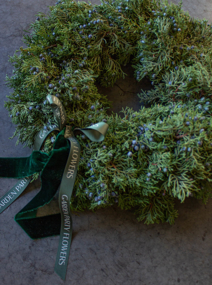 Minimalist Juniper Wreath