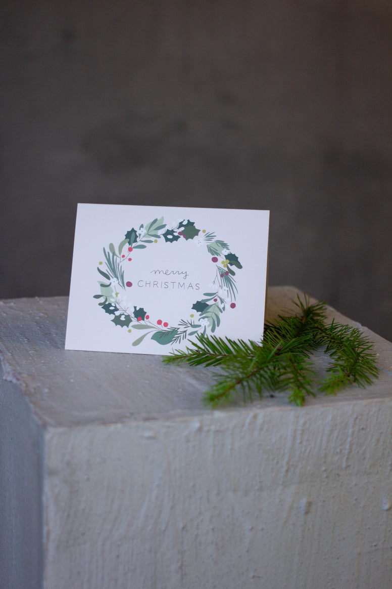 Forest Wreath Holiday Card