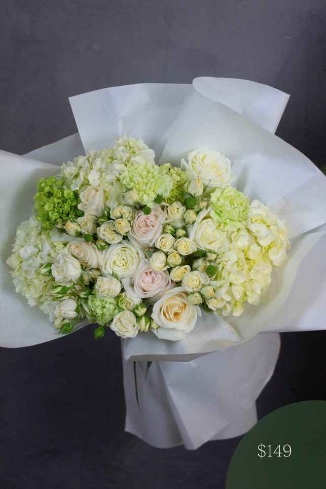 White and Green Designer's Choice Bouquet