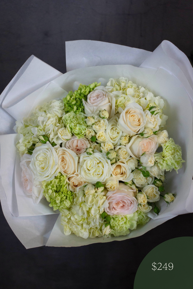 White and Green Designer's Choice Bouquet