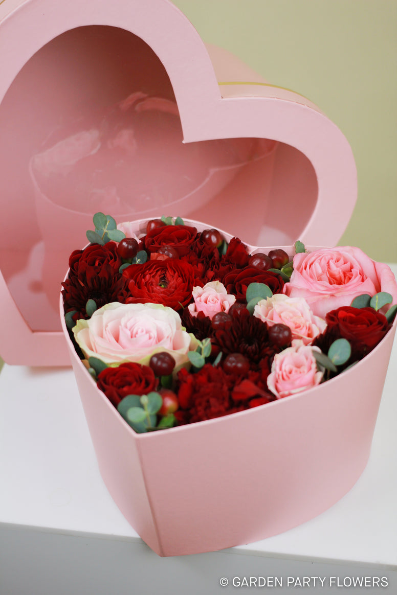 Heart-Shaped Flower Box